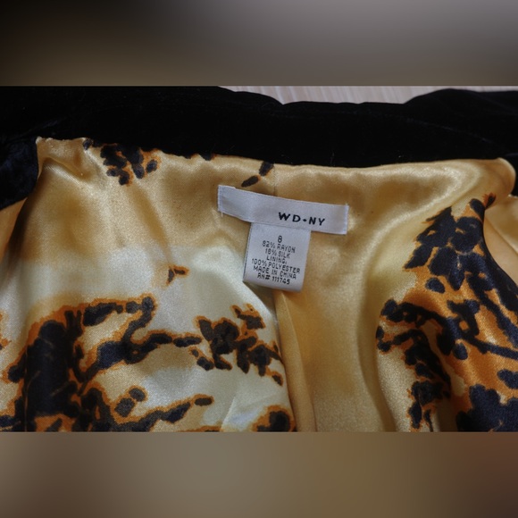 WD•NY velvet super soft Braided blazer jacket 8 - Picture 7 of 7